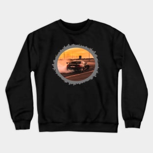 Aesthetic car drift Crewneck Sweatshirt